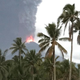 Plumes of volcanic ash rise out of Mount Soputan on Oct. 3, 2018.